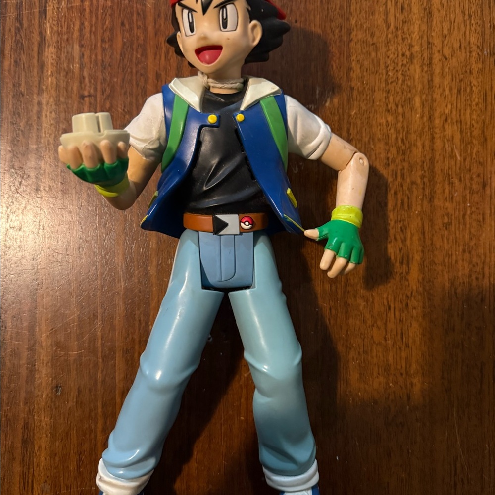 Pokemon Tomy Ash Ketchum Loose Action Figure 1998